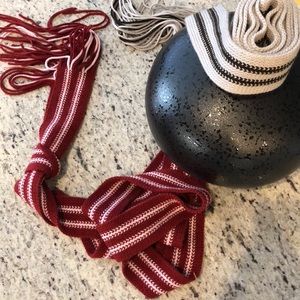 Y2K Skinny Scarf knitted x2